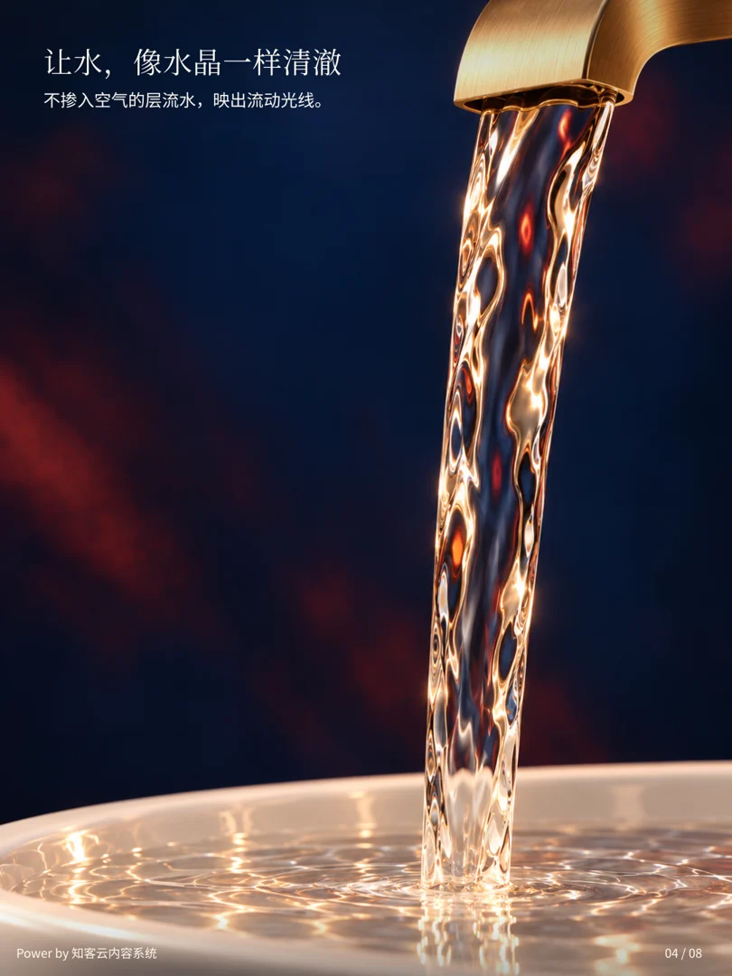 让水，像水晶一样清澈
